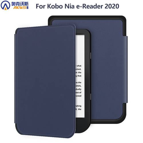 Smart Case for Kobo Nia Ereader 2020 PU Leather Slim Cover for All-New Kobo Nia 6 inch Lightweigh Auto Sleep Funda Capa