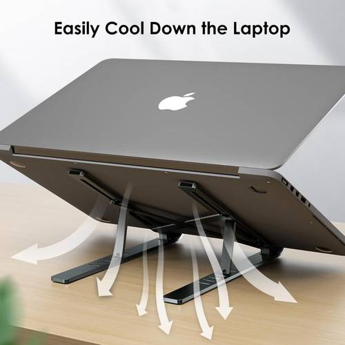 LICHEERS Laptop Stand for MacBook Pro Air Notebook Foldable Aluminium Alloy Laptop Holder Bracket Laptop Holder for Notebook