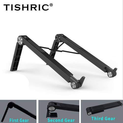 TISHRIC Laptop Stand Adjustable Foldable Portable Stand Computer Cooling Holder For MacBook Pro Notebook Stand Support Laptop