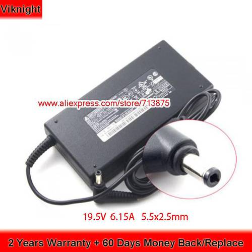Genuine 120W 19.5V 6.15A A12-120P1A AC Adapter ADP-120MH D for MSI GP70 GS70 GP60 GP62GL62 GL72 GE72 N170RD Gaming Notebook