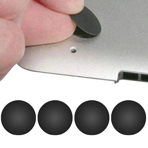 4Pcs Rubber Wearproof Laptop Tool Bottom Case Replacement Accessories Feet Pad Cover Mini Stand Adhesive For Macbook/Pro A1278