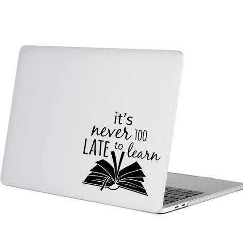 Learning Inspired Quote Laptop Sticker for Macbook Decal Pro 16