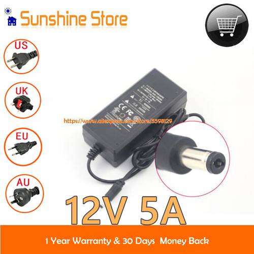 Geniune SOY SWITCHING SUN-1200500 12V 5A 60W For Acer ED322Q ED273 Speeco DVR LHV221600 Msi MAG27CQ AG32C SYS-HD1620A CVR502A-16