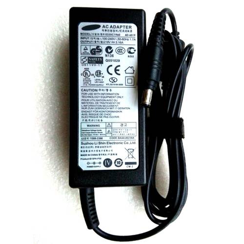For Samsung Laptop AC Adapter Power Charger N193 V85 N17908 19V 3.16A 60W