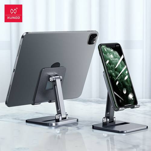 Xundd Phone Tablet Stand Holder For iPad Pro 11 12.9 Mi Pad 5 Pro Matepad iPhone 14 13 Pro Max Adjustable Foldable Metal Holder
