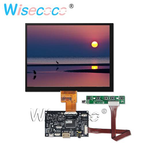 HJ080IA-01E 8 inch IPS monitor display LCD TFT resolution 1024*768 with 40 pin LVDS control driver board for tablet