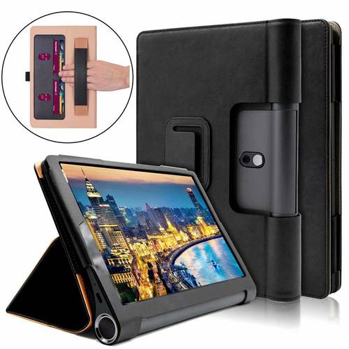 Luxury Stand Case For Lenovo yoga tab5 YT-X705 10.1 inch Tablet Cover With Hand Belt for Lenovo yoga smart Tab 5 shell + pen