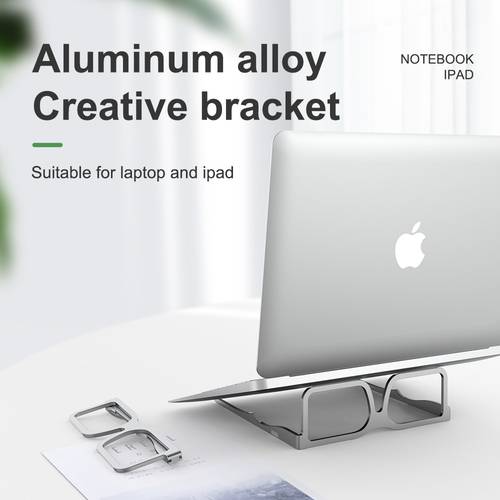 Laptop Holder for MacBook Air Pro Notebook Foldable Aluminium Alloy Laptop Stand Bracket Laptop Holder for PC Notebook iPad
