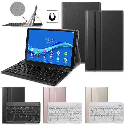 For Lenovo Tab M10 FHD Plus 10.3 inch TB-X606F TB-X606X Tablet Magnetic Cover Wireless Bluetooth Keyboard Leather Stand Case
