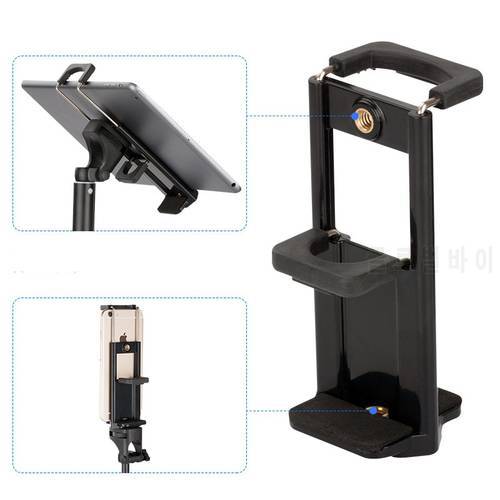 1Pc Mobile Phone IPAD Tablet Fixing Clip Live Stand Holder Mount Selfie Phone Desktop Stand Clamp For iPhone Camera Universal
