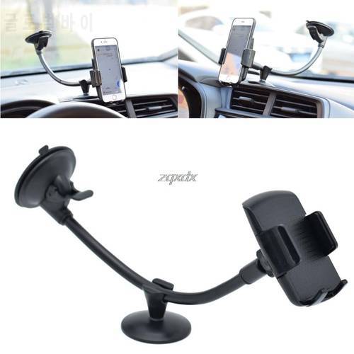 Universal Long Arm Windshield mobile Cellphone Car Mount Bracket Holder for your mobile phone Stand for iPhone GPS MP4 Z17