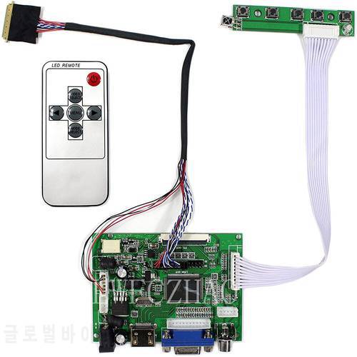 HDMI+VGA Control Board Monitor Kit for LTN156AT17 LTN156AT02 LTN156AT24 LCD LED screen Controller Board Driver