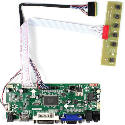 Lwfczhao Monitor Kit for B173RW01 V0 V.0 HDMI+DVI+VGA Controller Board Driver Lvds 40pins 1600x900 LCD LED Screen Panel