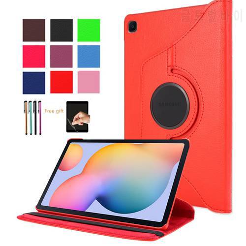 Capa Case For Samsung Galaxy Tab S6 Lite Case 10.4 SM P610 P615 Case 360 Rotating Protective Cover for Samsung Tab S6 Lite Case