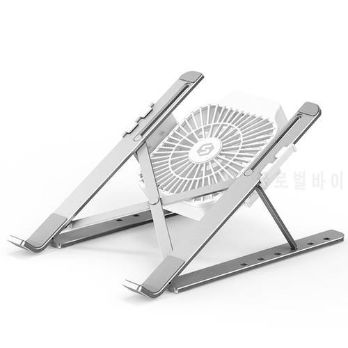 Laptop Stand With Cooling Fan Portable Foldable Computer Stand Adjustable Aluminum Alloy Notebook Holder For 11-17 inches Laptop