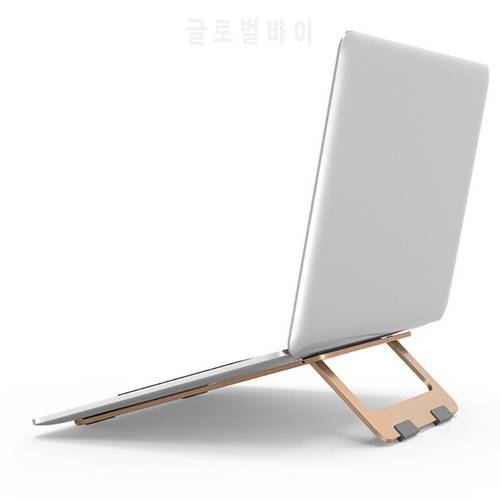 Portable Laptop Stand Aluminium Foldable Notebook Support Laptop Base Macbook Pro Holder Adjustable Bracket Computer Accessories