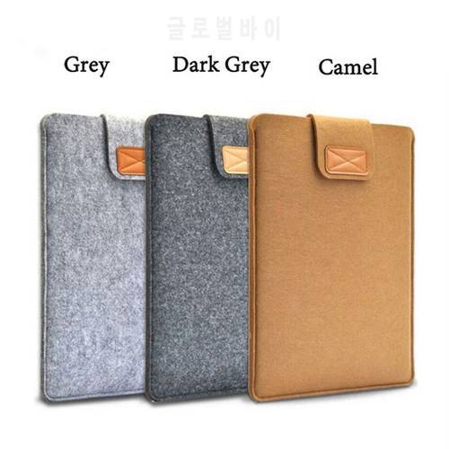 2020 Solid Wool Felt Laptop Sleeve Bag 11 13 14 15.4 inch Pouch Case for Macbook Lenovo/HP/Dell Notebook Case Laptop Bag 13.3