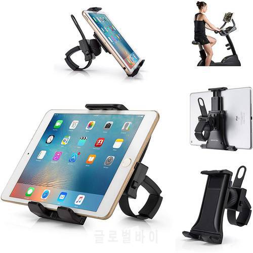 Universal Handlebar Mount for iPad iPhone Tablet 360 Degree 3.5” to 12” Expandable Pole Strap Phone Holder Indoor Cycling Gym