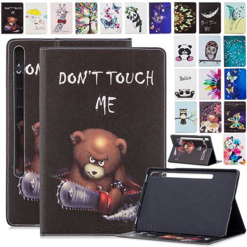 Tablet Funda Cover for Samsung Galaxy Tab S7 11 2020 Case T870 T875 Slim Shockproof Stand Case Card Slot Wallet Tablet Cover