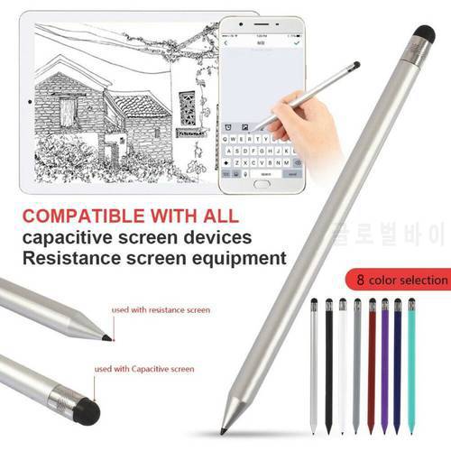 Retro Round Thin Tip Touch Screen Pen Capacitive Stylus Pen Replacement For iPad iPhone Mobile Phones Tablet Accessories