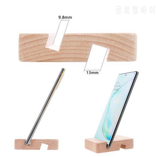 Universal Wooden Mini Smart Phone Table Desk Mount Stand Phone Holder Bracket for Cell Mobile Phone Tablets