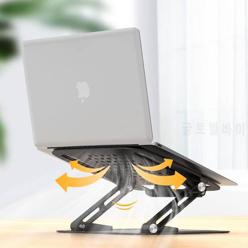 Aluminum Alloy Laptop Stand Cooling Tablet Holder Desktop Ergonomics Heighten Notebook Support for MacBook Air Pro Stand Riser