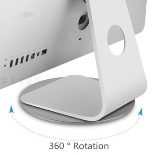 360 Rotation Computer Monitor Base Disc Non-slip Laptop Notebook Aluminum Alloy Stand Dock for Apple Mac Television Projector