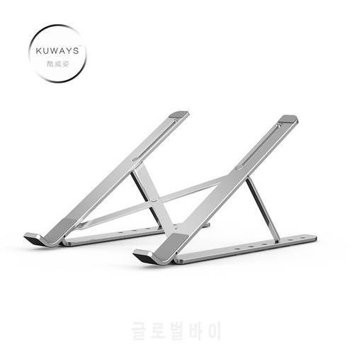 Portable aluminum laptop stand adjustable angles notebook folding base for 7 to 15.6 inch Macbook Pro Air laotop Cooling holder