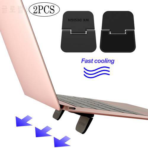 2PCS Fashion Portable Foldable Mini Laptop Notebook Tablet Keyboard Cooling Risers Stand Holder Bracket for Offices Home