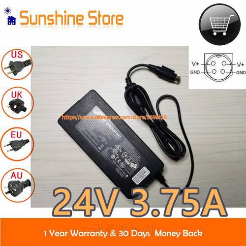Genuine FSP FSP090-AAAN2 AC Adapter 24v 3.75A 90W Switching Power Adapter Round 4 Pin Laptop Adapter FSP090AAAN2 H00000588