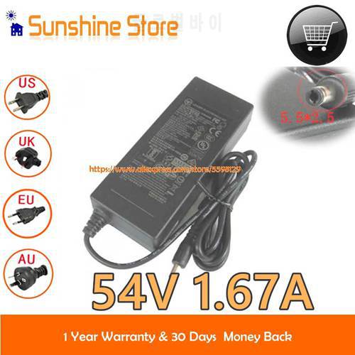 Genuine For Lei NU90-JS540167-I1 ESV160535 Ac Adapter 54V 1.67A 90W Power Supply NU90-JS540167-L1 Charger For DLINK DGS-1008P