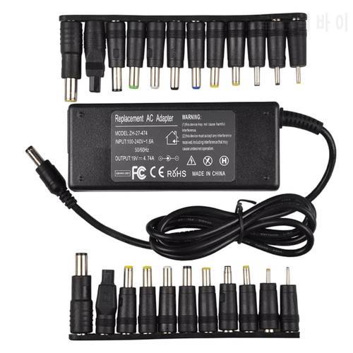 Universal Power Adapter 96W 19V 4.74A 90W Universal Power Adapter Charger Notebook Adjustable Power Supply Adapter 18.5V 19.5V