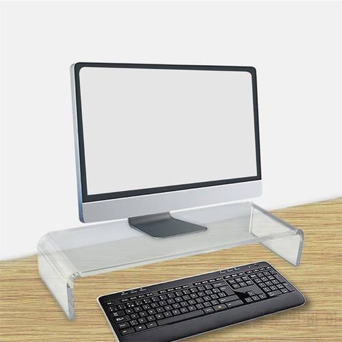 Acrylic Universal Computer Monitor Riser Stand for Home Office Business Desk Gamers Multi Media Platform for Laptop