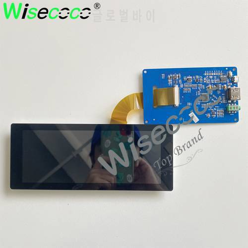 7 inch IPS 1280x480 touch LCD screen with micro USB driver board for automotive display raspberry pi display
