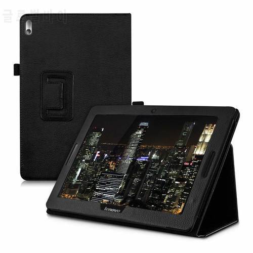 Flip Stand Cover Tablet Case For Lenovo Tab A10-70 A7600 A7600F A7600H A7600HV B0474 PU Leather Case for Lenovo A7600 A10-80h
