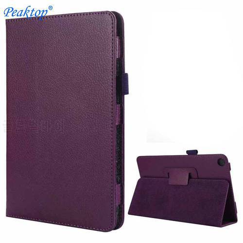 New 2 fold litchi Protective Stand Case For Huawei mediapad M5 Lite 8.0 Casing JDN2-L09 JDN2-W09 Cover M5lite 8 Protector