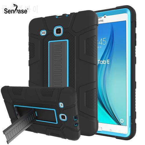 For Samsung Galaxy Tab E 9.6 inch T560 T561 Case Kids Safe PC Silicon Hybrid Anti-fall Shockproof Stand Tablet Cover