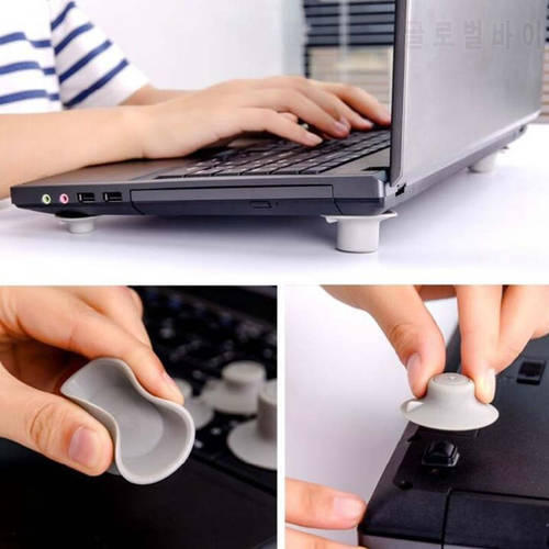 4pcs/lot Notebook Accessory Laptop Heat Reduction Pad Cooling Feet Stand Holder Desk Set