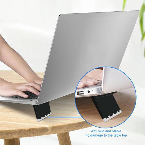 1 Pair Adjustable Mini Portable Invisible Laptop Stand Universal Desktop Keyboard Holder Cooling Pad Riser For Macbook Air Drop