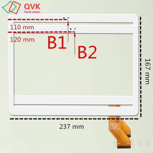 10.1 inch touch screen for Yuntab K17 Capacitive touch screen panel repair and replacement parts