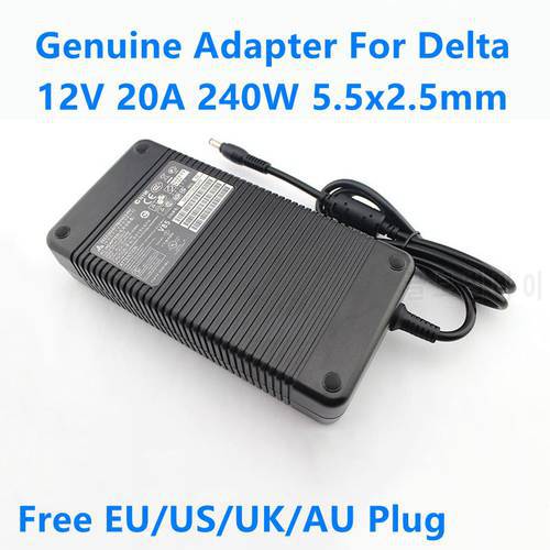 Genuine Delta Charger 240W 12V 20A 5.5x2.5mm AC Adapter For EADP-220AB B 341-0222-01 Laptop Power Supply Charger Fit 12V 18A