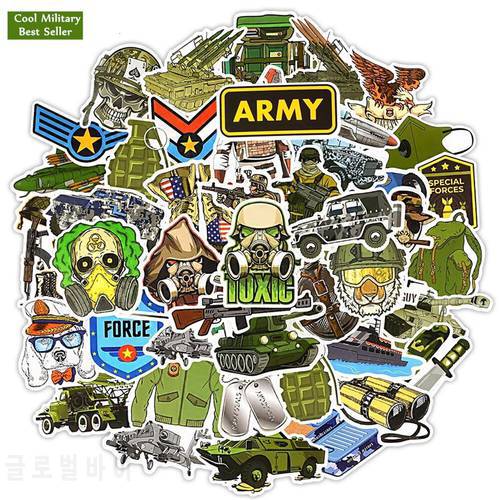 50PCS Military Style Special Forces Sticker Soldier Badge Cartoon Cool Computer Stickers Laptop for Macbook/Xiaomi/lHuawei/PS4