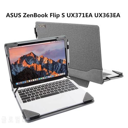 Laptop Case Cover for ASUS ZenBook Flip S UX371EA UX363EA 13.3 inch Notebook Sleeve Stand Protective Case Skin Bag