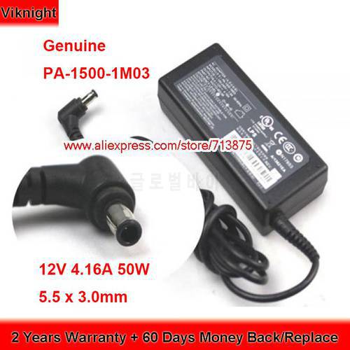 Genuine PA-1500-1M03 50W Charger 12V 4.16A AC Adapter for LITEON 542772-003-99 PA-1500-5AZ2 with 5.5 x 3.0mm Tip Power Supply
