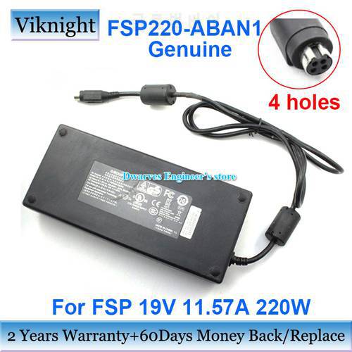 Genuine FSP FSP220-ABAN1 19v 11.57A 220W AC Adapter Charger For PAR EVERSERV 7700 POS SYSTEM 4 holes Power Supply