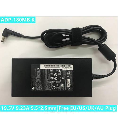 Genuine 19.5V 9.23A 180W DELTA ADP-180MB K AC Adapter For MSI GS65 GE72VR 7RF GS63VR 6RF GS73 GL65 Laptop Power Supply Charger