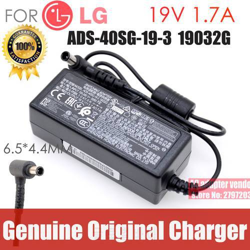 new Original FOR LG 19V 1.7A ADS-40SG-19-3 19032G AC adapter Power supply Charger cord