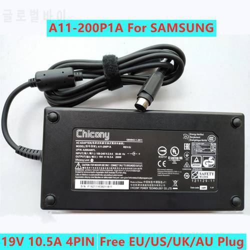 Genuine 19V 10.5A 200W 4Holes A11-200P1A AD-20019 AC Adapter For SAMSUNG NP700G7A NP700G7C 7 GAMER SERIES Laptop Power Charger