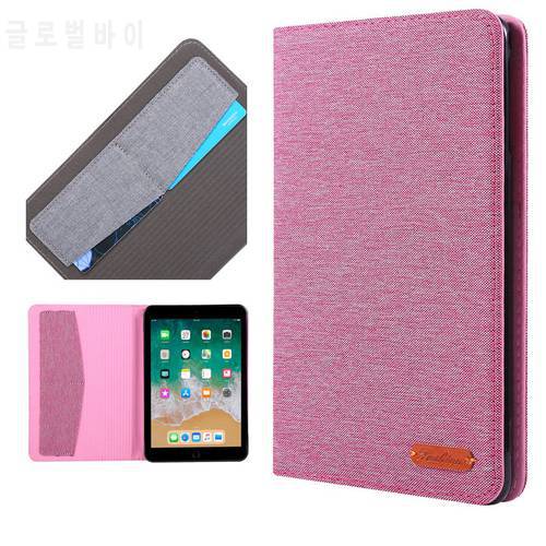 Case for iPad Mini 4 3 2 1 Retina Case Cloth Back Stand Smart Cover A1432 A1454 with Cards Solts