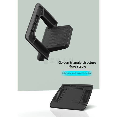 Laptop Holder Notebook Stands Plastic Mini Laptop Riser Invisible Stands Foldable Notebook Cooling Holder 2x